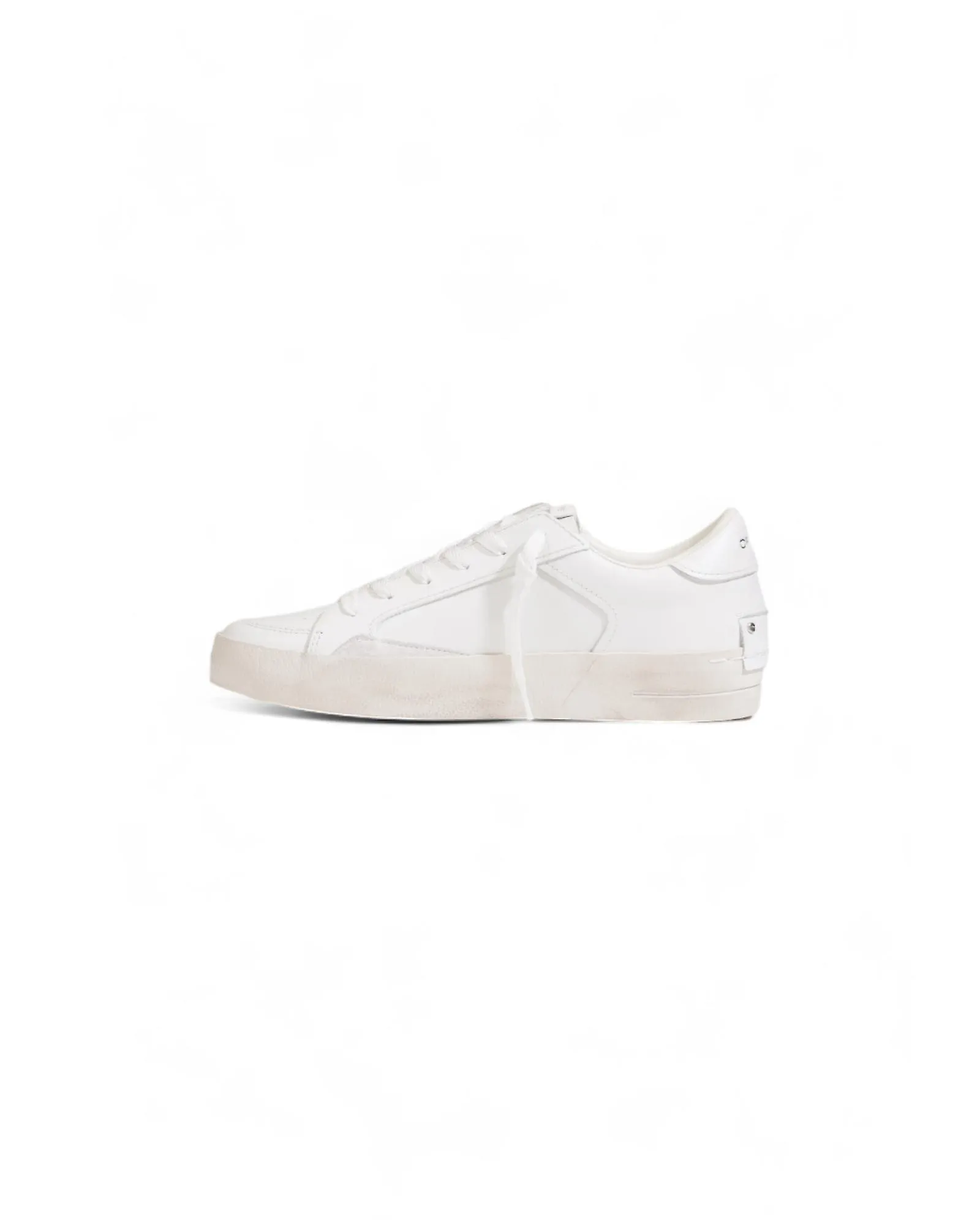 Crime London Zapatillas de Cuero Blanco con Suela de Goma