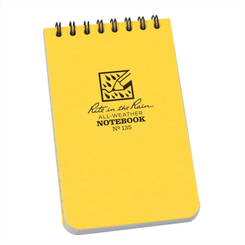 Cuaderno impermeable Rite in The Rain 8x13 cm (Amarillo)