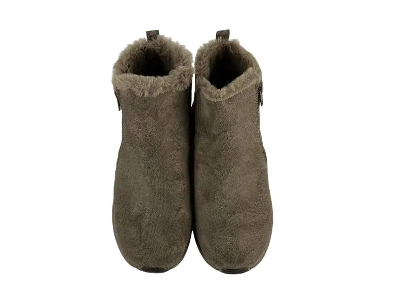 Cutillas | Botines de mujer con cremallera Secotex taupe Ñora