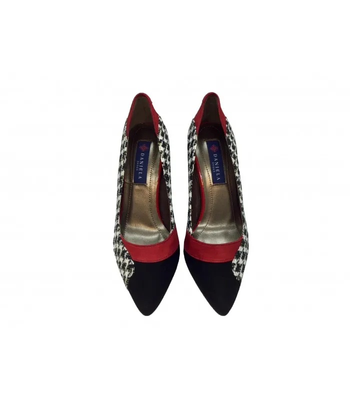 DANIELA SHOES 18621 Ante Rojo Negro