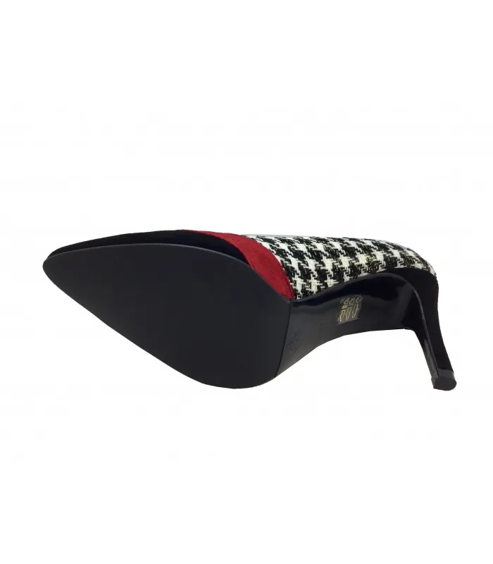 DANIELA SHOES 18621 Ante Rojo Negro