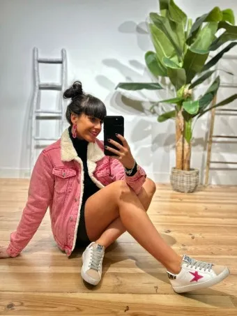Deportiva Estrella ROADSTAR Blanco/Fucsia