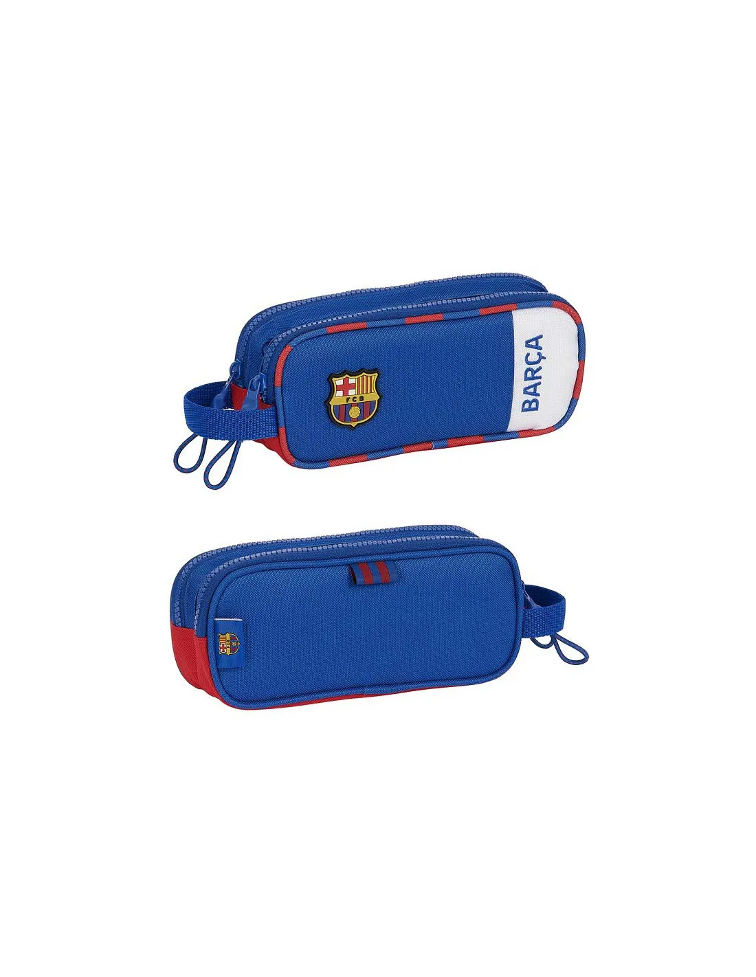 Estuche escolar doble FC Barcelona 2ª equipación 2023/24