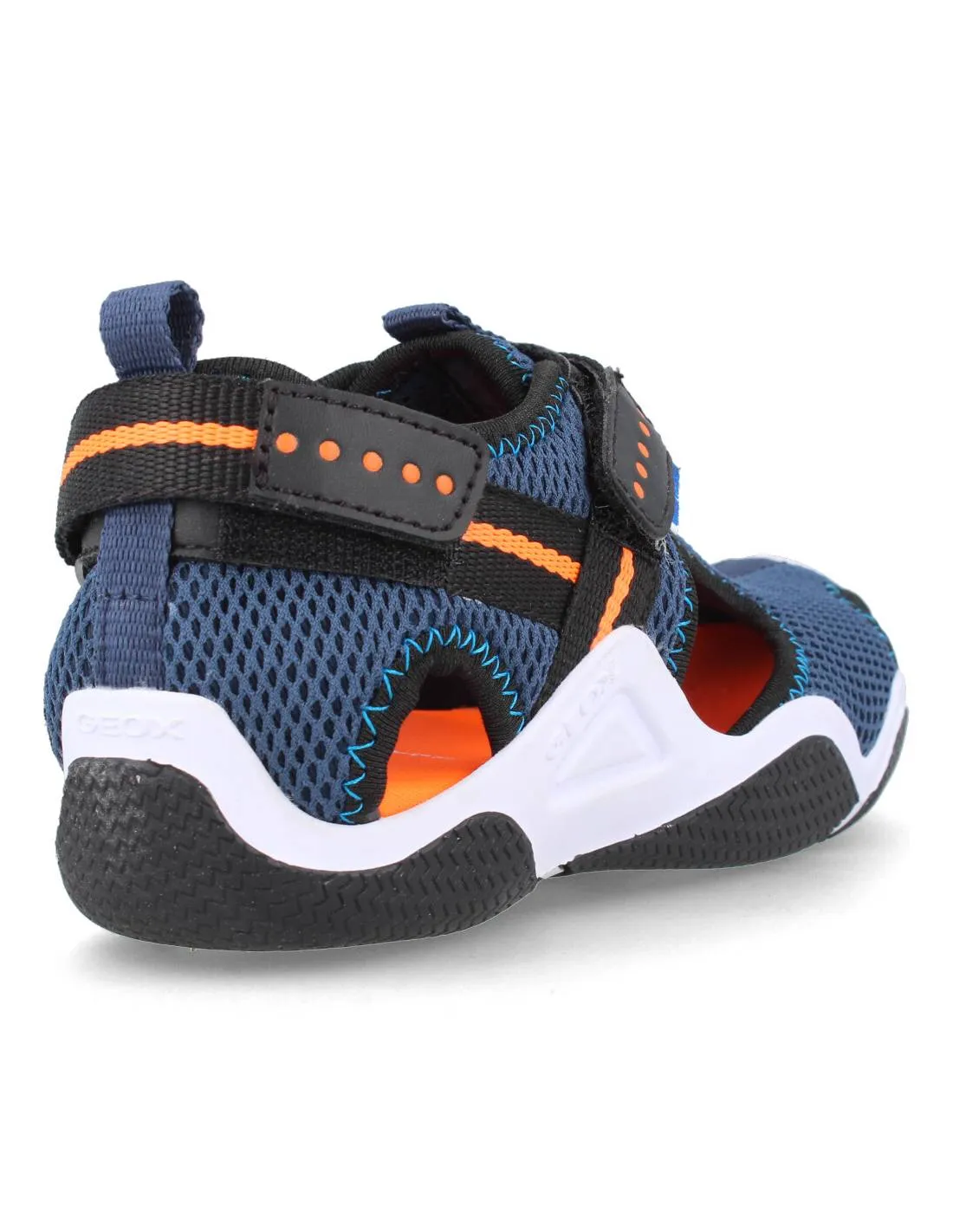 GEOX  SANDALIA WATER FRIENDLY J WADER BOY A NAVY ORANGE