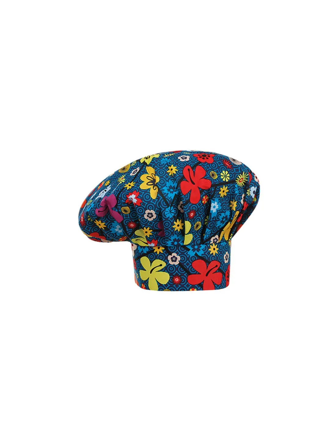 Gorro chef estampado flores