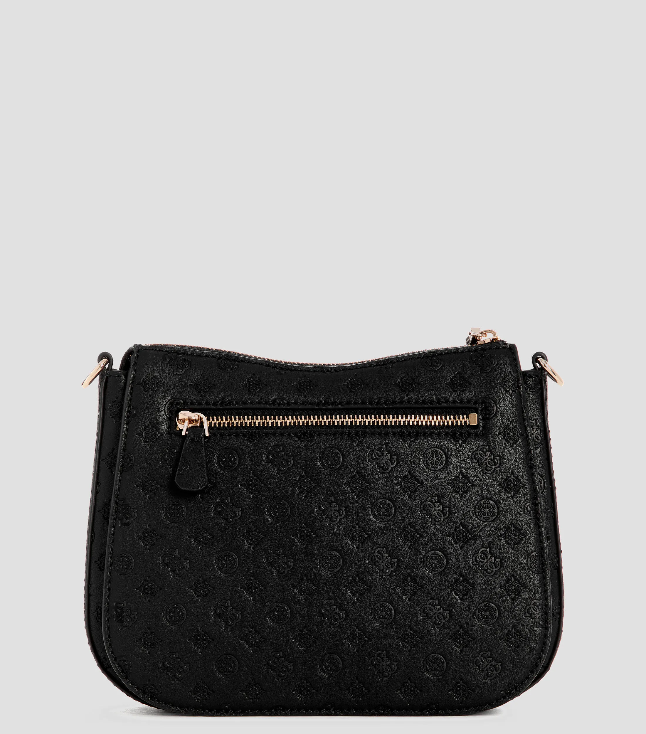 Guess Bolso Hobo negro Arlena Logo Monogram Mujer