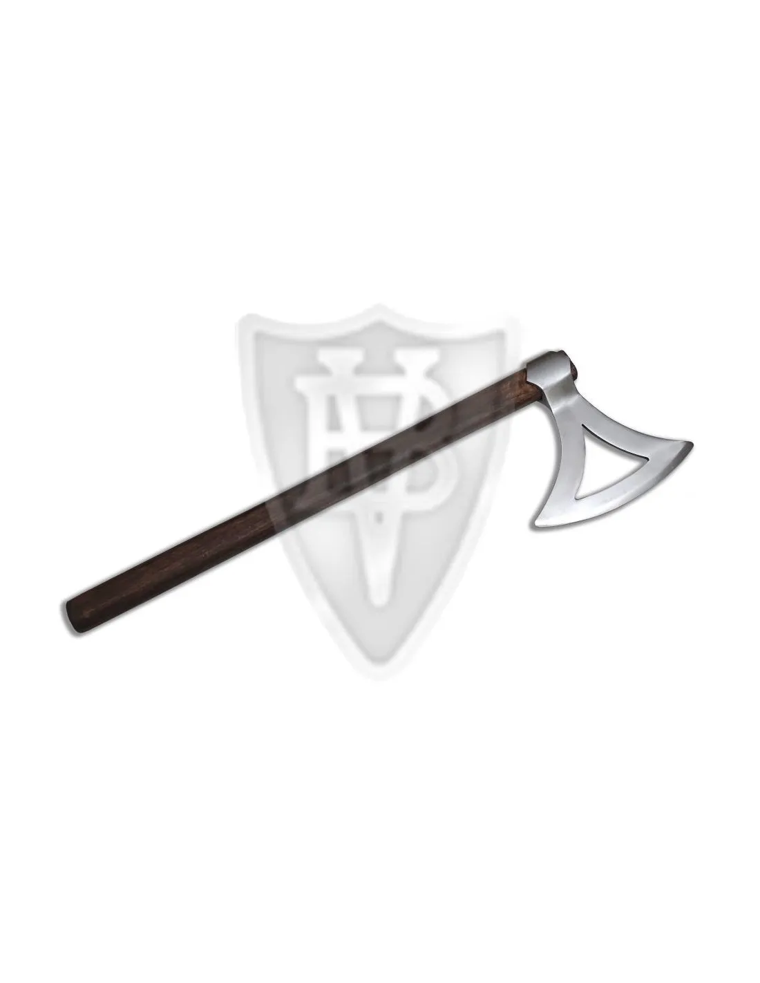 Hacha vikinga funcional con cabeza perforada