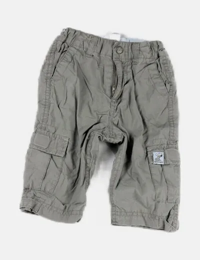 H&M Pantalón verde básico