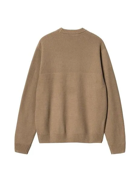 Jersey carhartt wip chane sweater camel de hombre