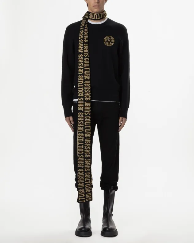 Jersey de punto Versace Jeans Couture 77GAFMH7 Negro