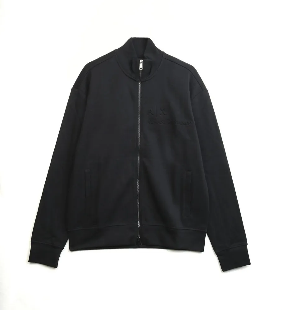Jersey sudadera con cremallera negro