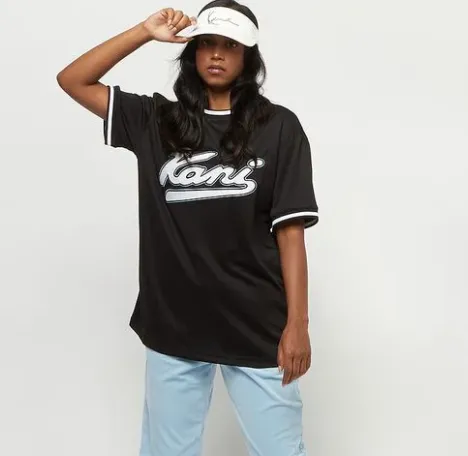 karl kani camiseta mujer varsity mesh
