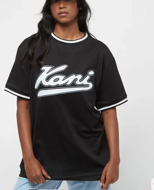 karl kani camiseta mujer varsity mesh