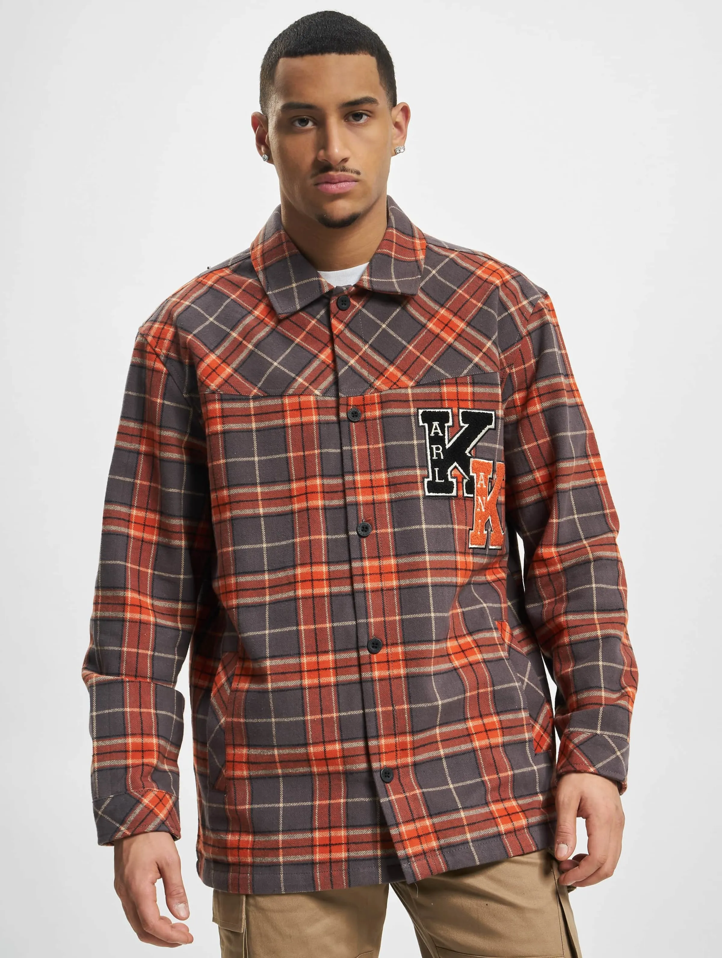 Karl Kani Chest Signature Heavy Flannel Shirt