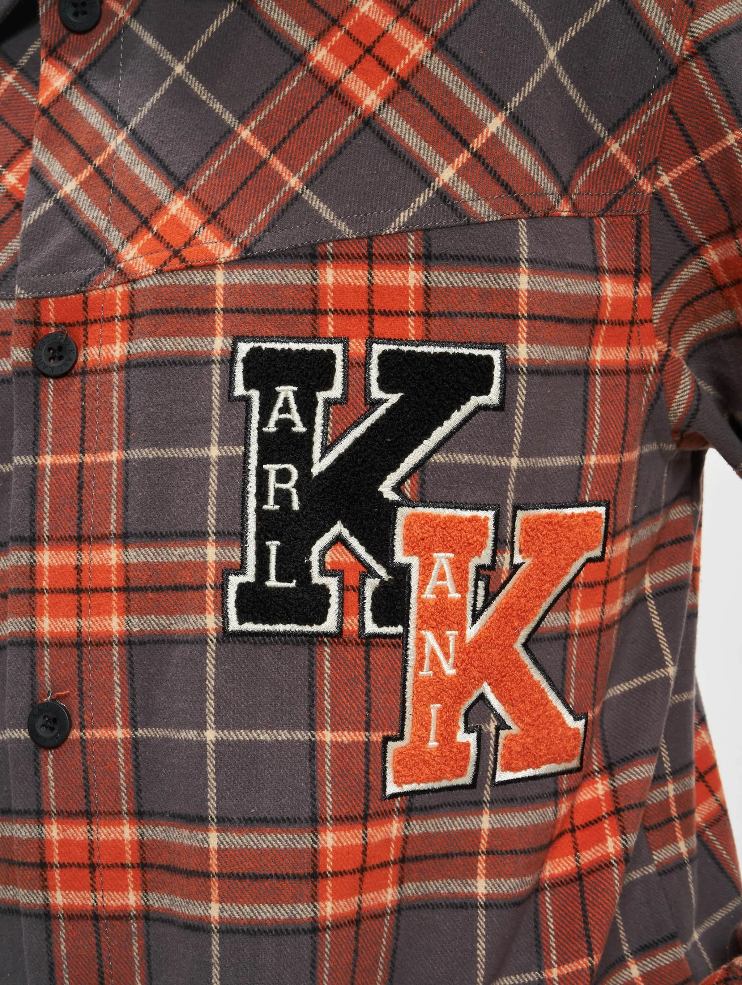 Karl Kani Chest Signature Heavy Flannel Shirt