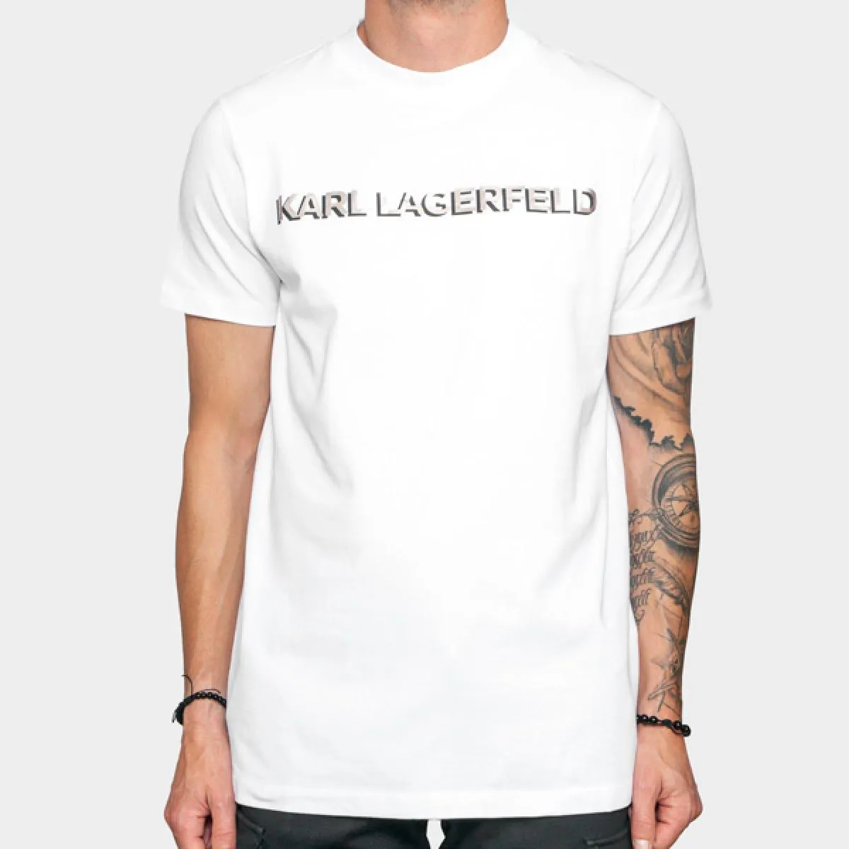 KARL LAGERFELD  CAMISETA BLANCA