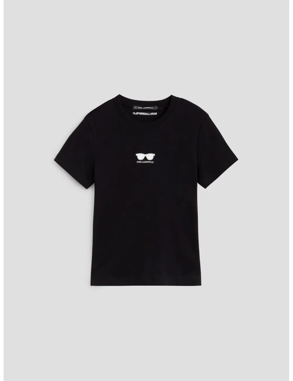 KARL LAGERFELD EMBROIDERY SUNGLASSES TSHIRT