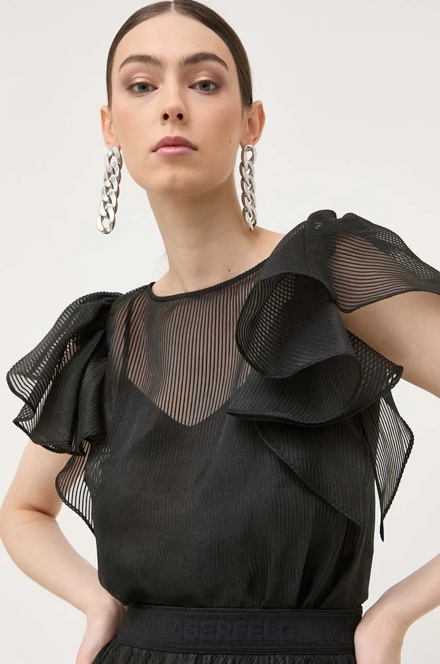 KARL LAGERFELD Ruffle Top