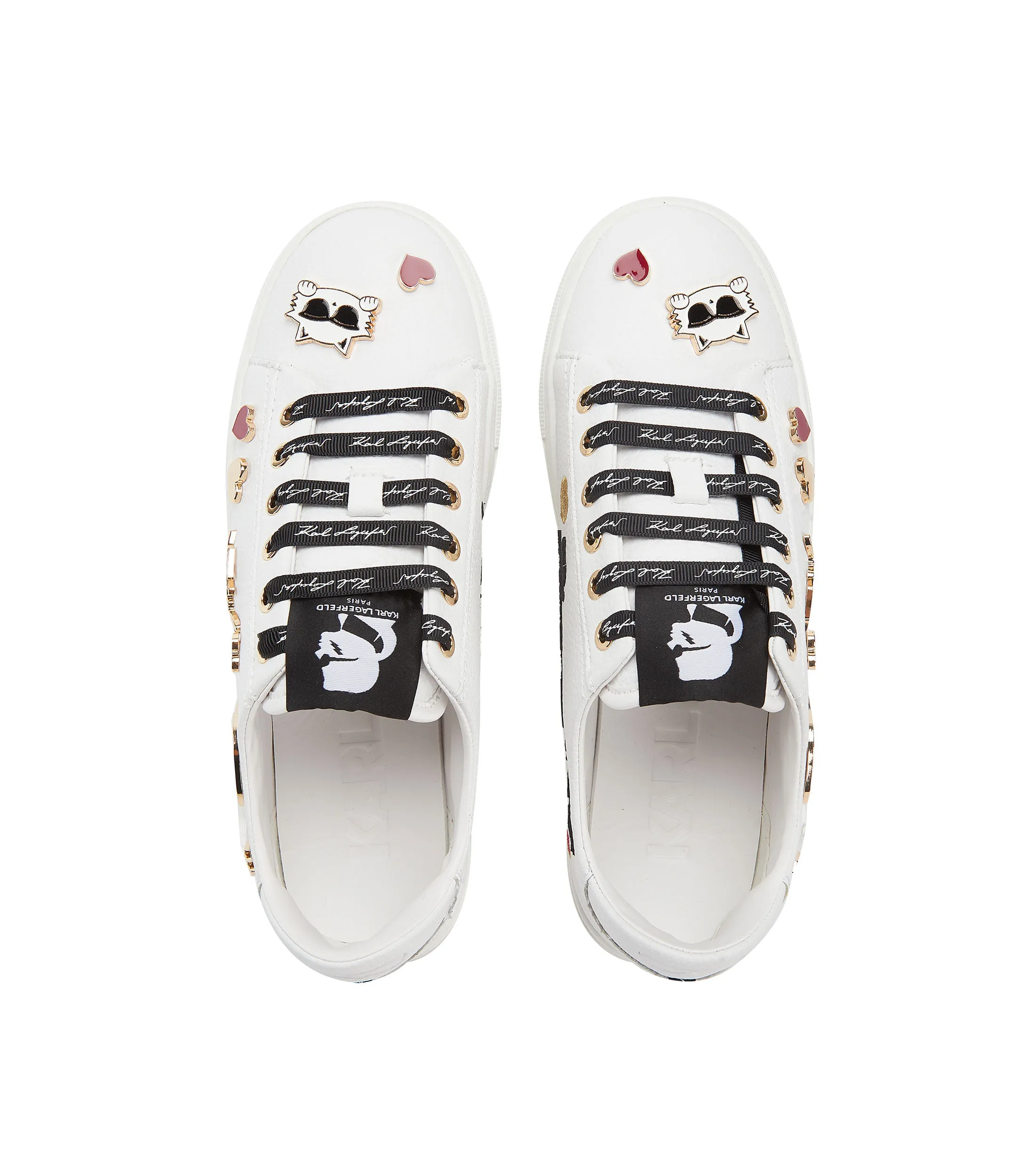 Karl Lagerfeld Tenis casuales Cate Pins en piel Mujer