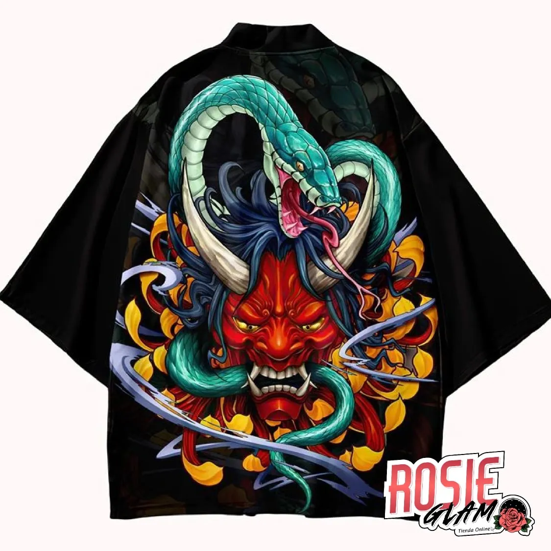 KIMONO SERPIENTE DRAGON ONI  ROSIEGLAM