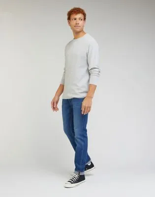 Lee Raglan Crew Knit "Grey Mele"