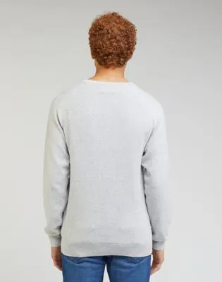 Lee Raglan Crew Knit "Grey Mele"