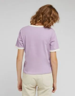 Lee Shrunken Graphic Tee "Plum"