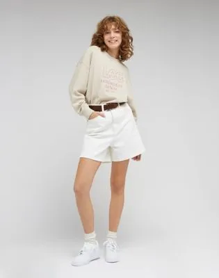 Lee Stella Short "Marble White"