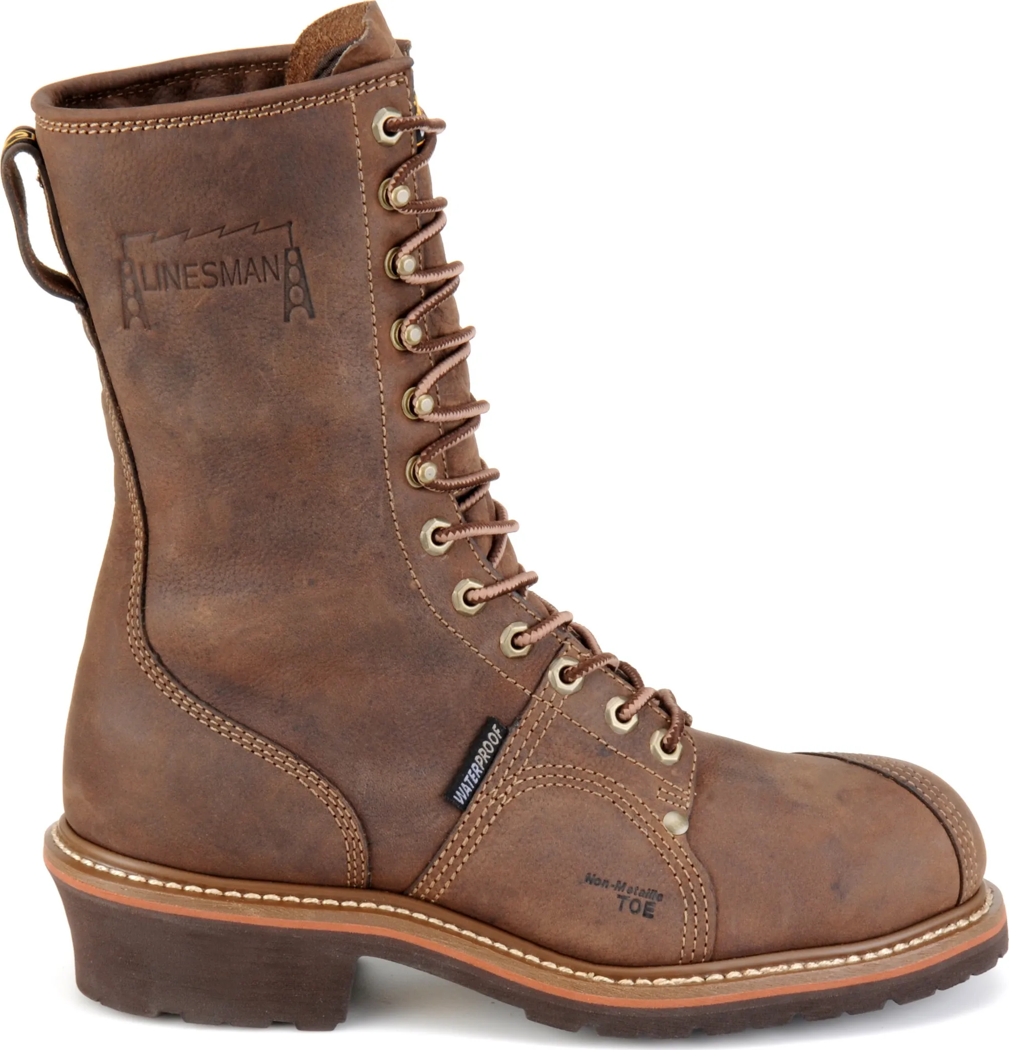 Linesman 10" Soft Toe Waterproof Work Boot