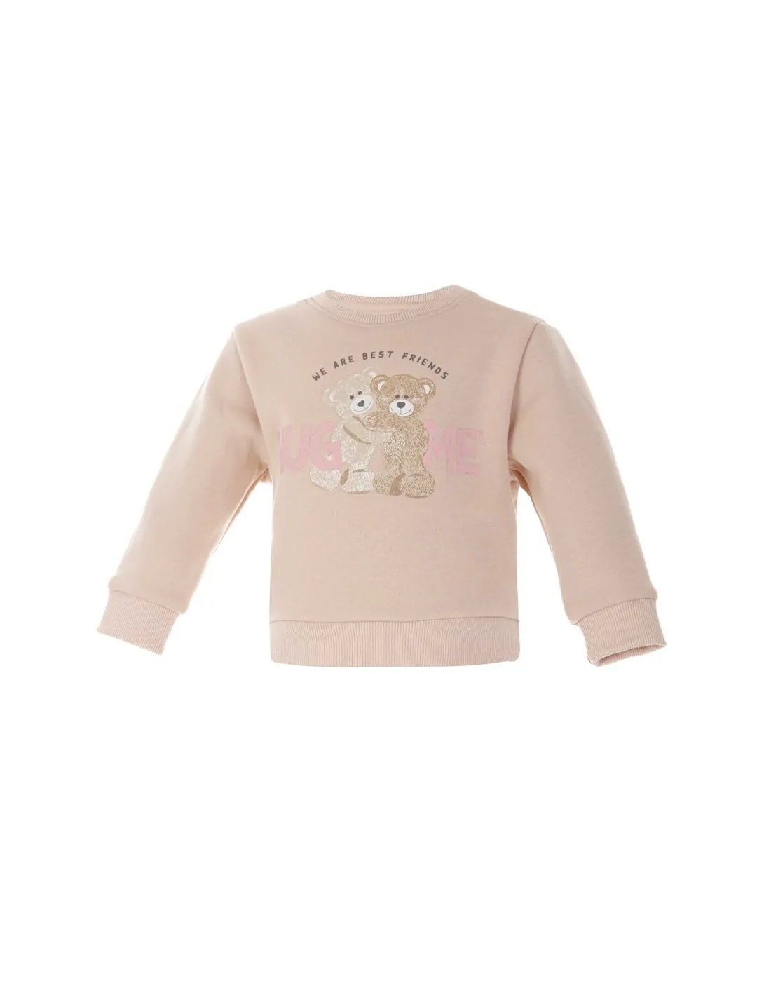LOSAN  SUDADERA BEIGE LBGAP0202 24015 BEBé NIñA