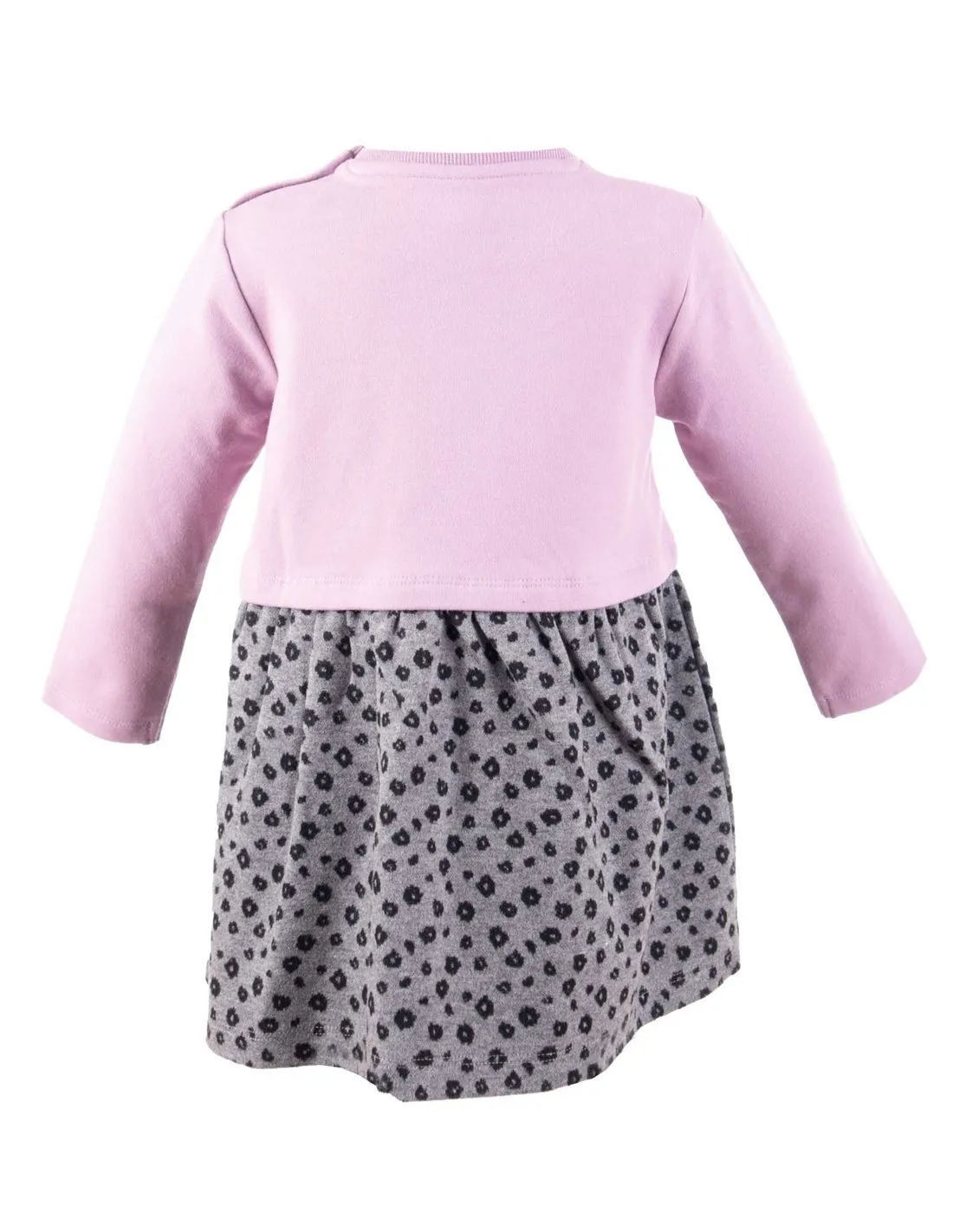 LOSAN  VESTIDO LILA Y NEGRO LBGAO0501 BEBé