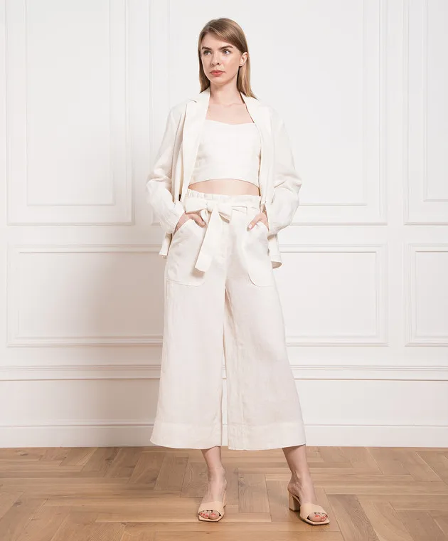 Max & Co Beige linen top