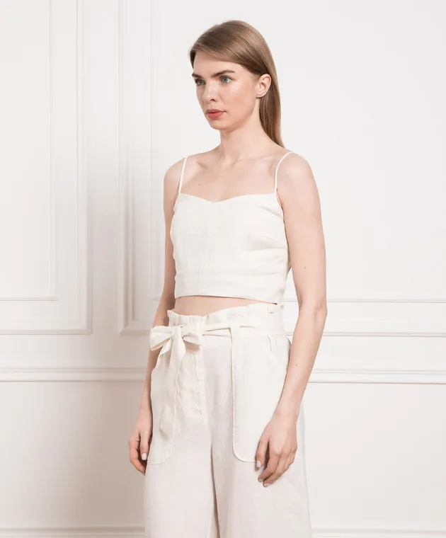 Max & Co Beige linen top