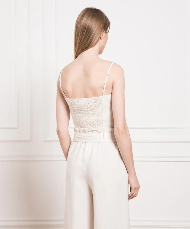 Max & Co Beige linen top