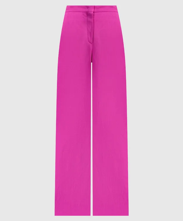 Max Mara Pink GARY pants with linen