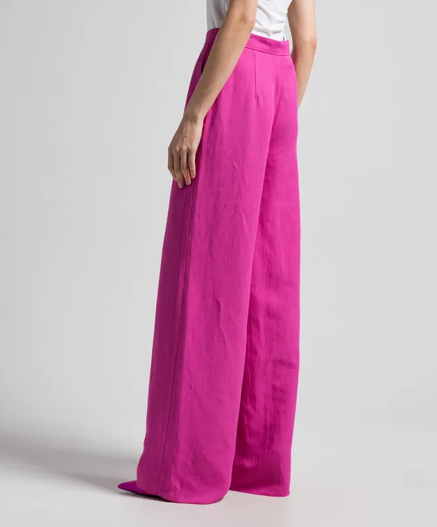 Max Mara Pink GARY pants with linen