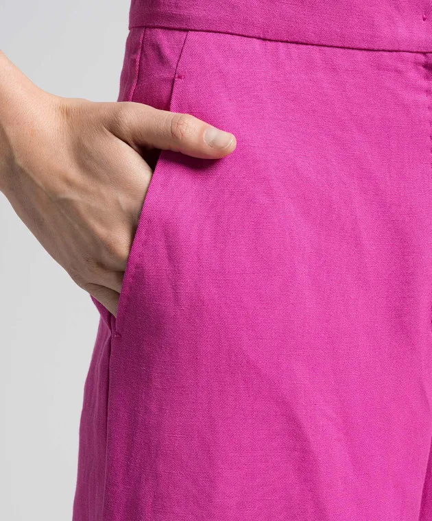 Max Mara Pink GARY pants with linen
