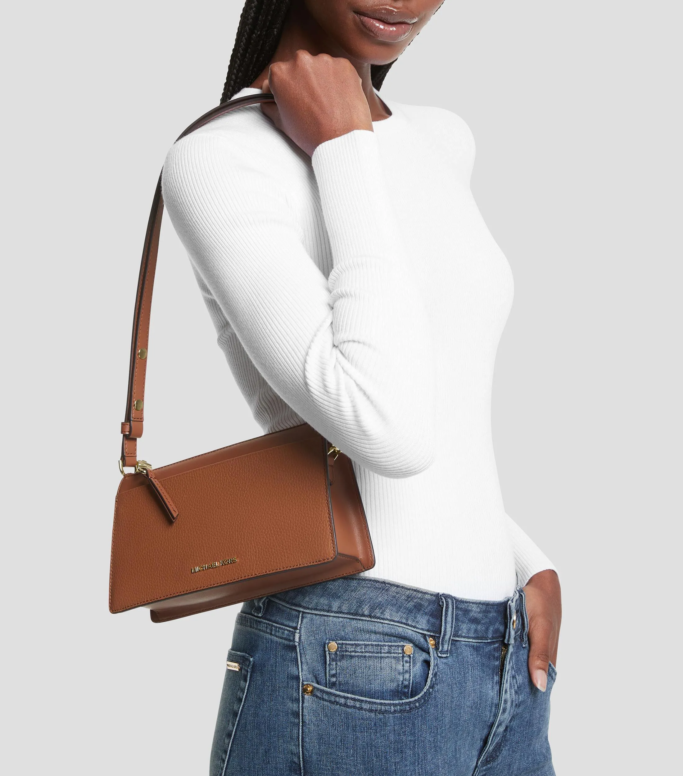 Michael Kors Bolso Crossbody en Piel con Logotipo Mujer