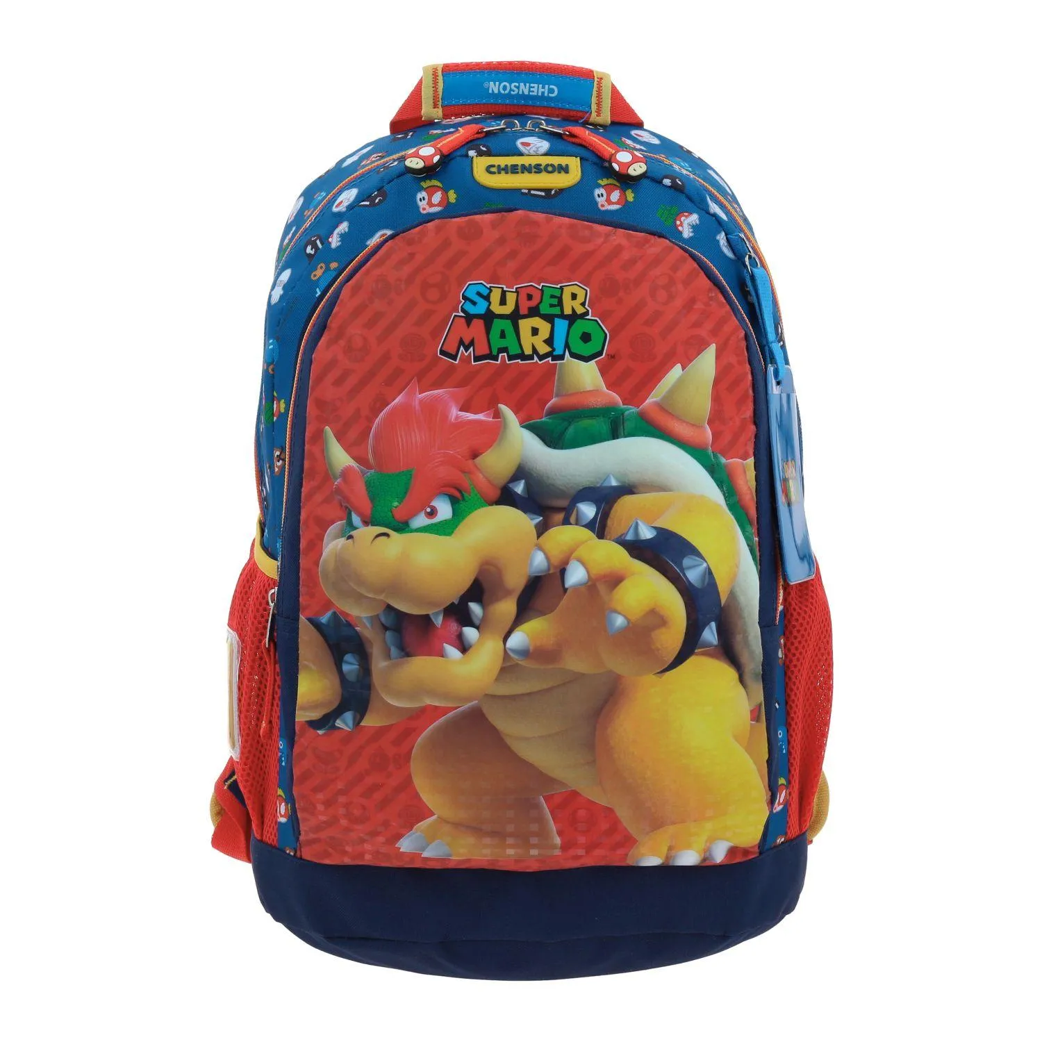 Mochila Azul Mario Bros Grande Para Nio Chenson Wers