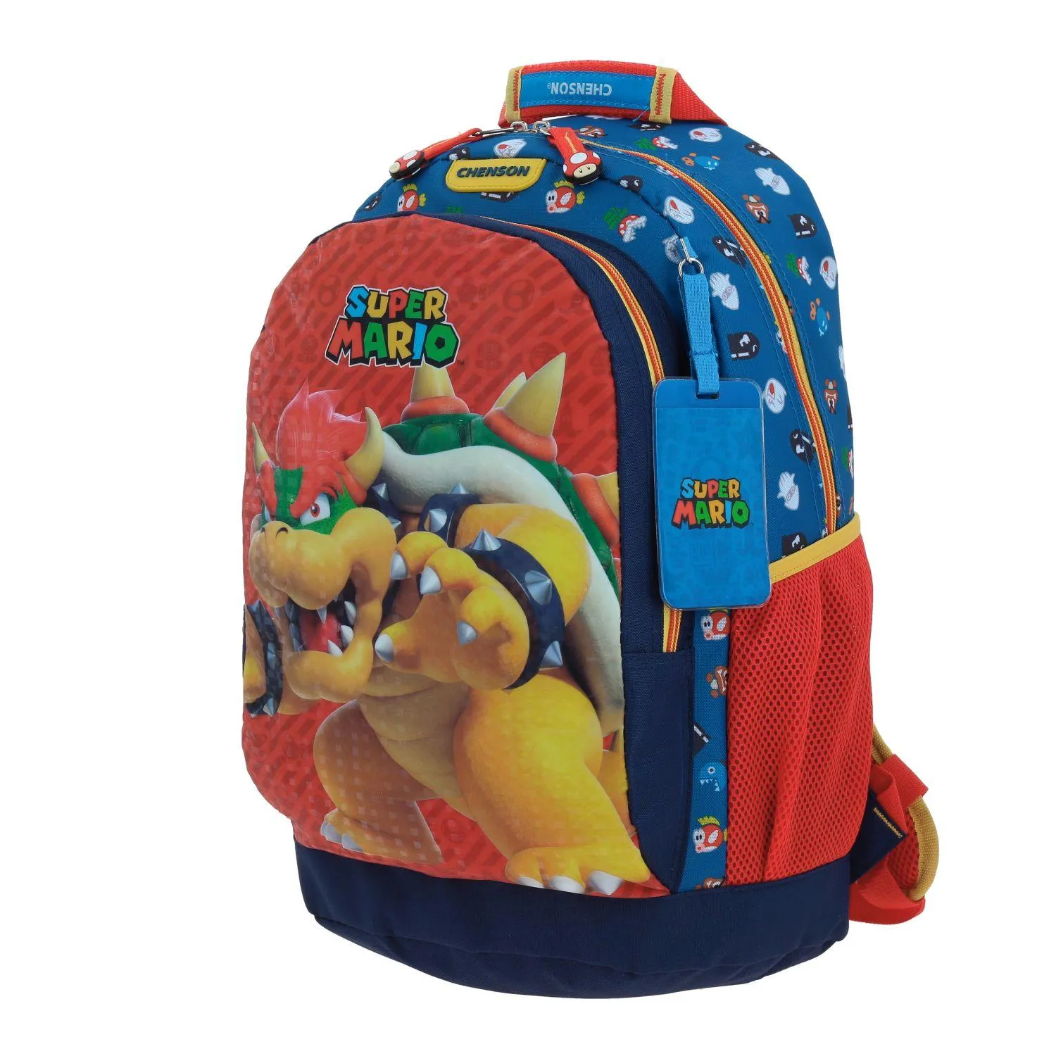 Mochila Azul Mario Bros Grande Para Nio Chenson Wers