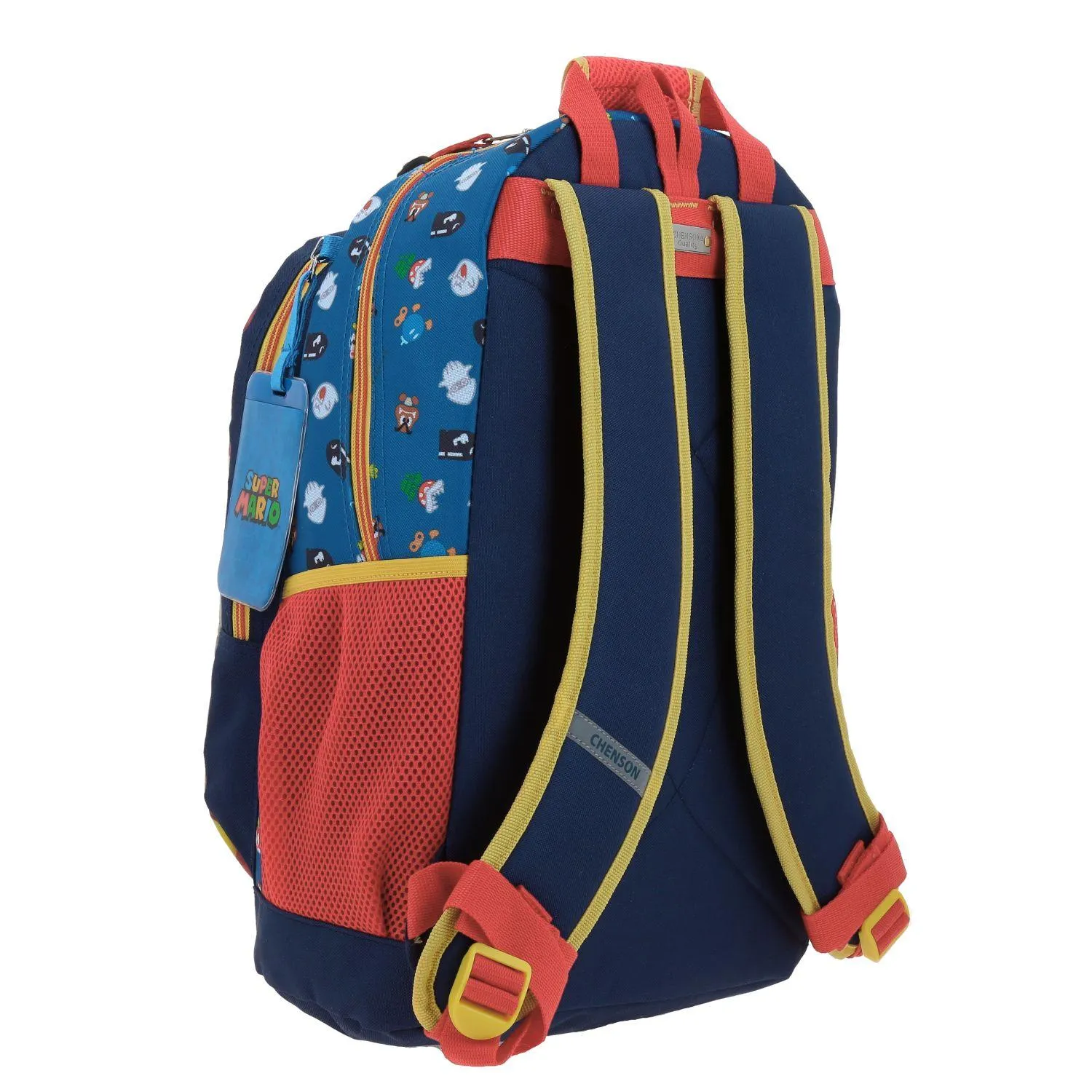 Mochila Azul Mario Bros Grande Para Nio Chenson Wers