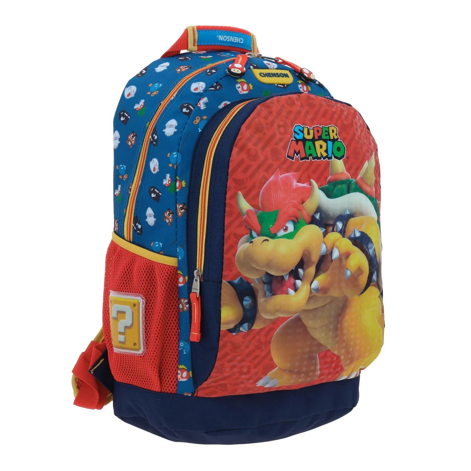Mochila Azul Mario Bros Grande Para Nio Chenson Wers
