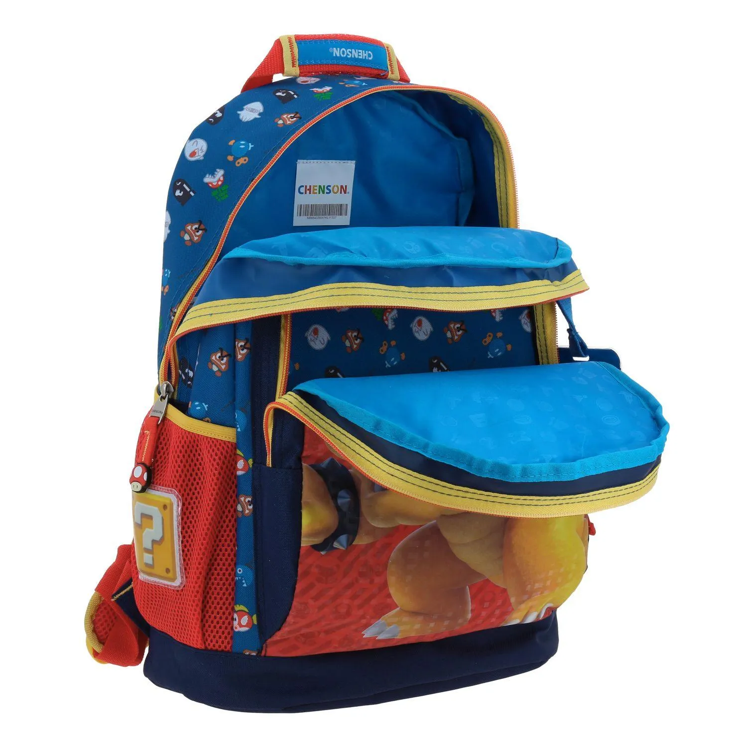 Mochila Azul Mario Bros Grande Para Nio Chenson Wers