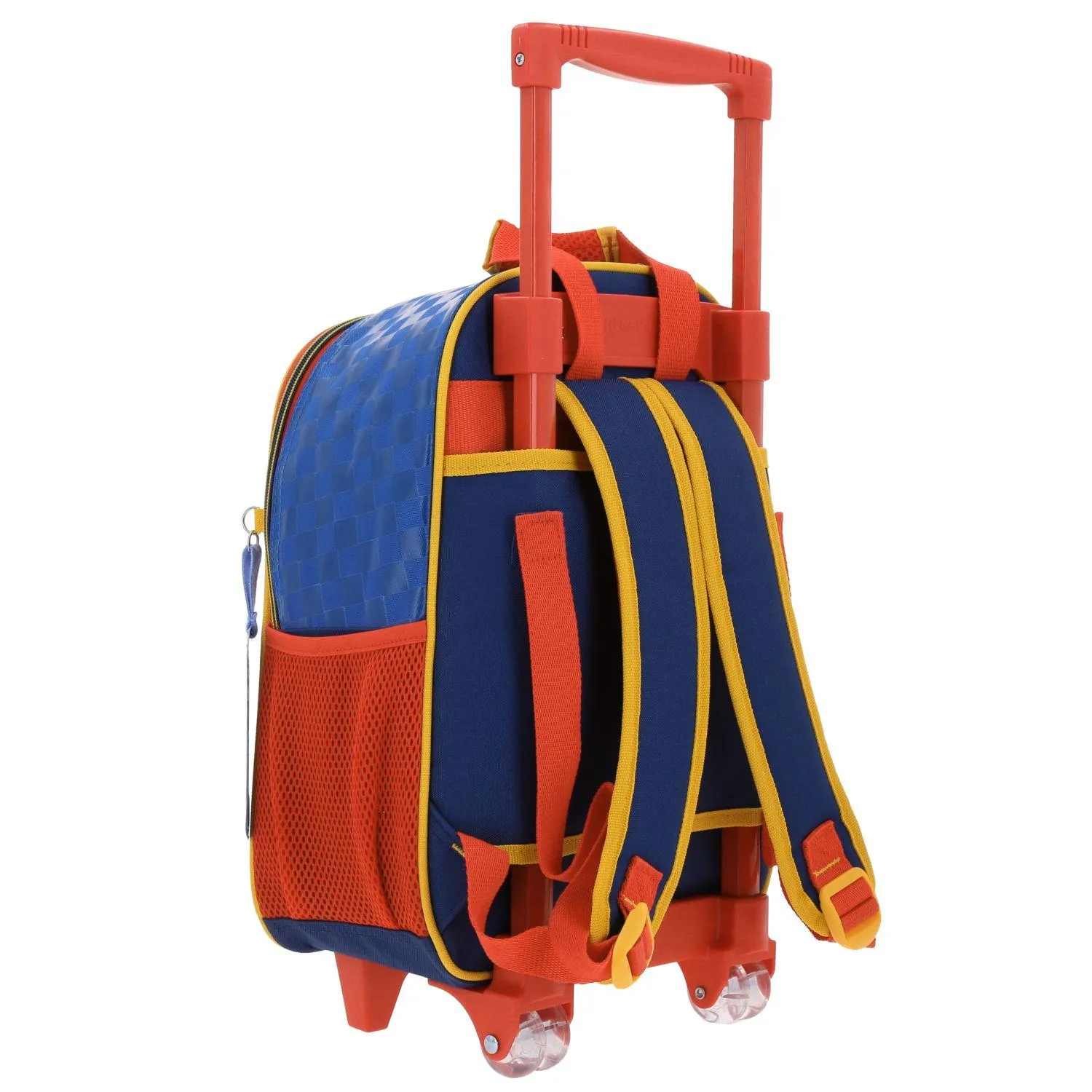 Mochila Con Ruedas Azul Mario Bros Chica Para Nio Chenson Veloz