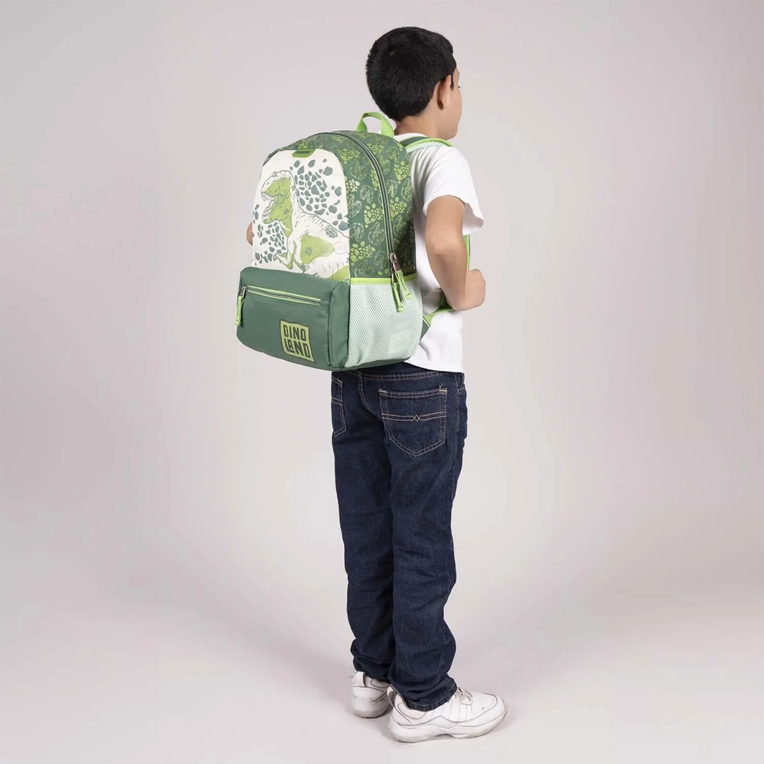 Mochila Verde De Dinosaurio Para Nio Chenson Dinoly