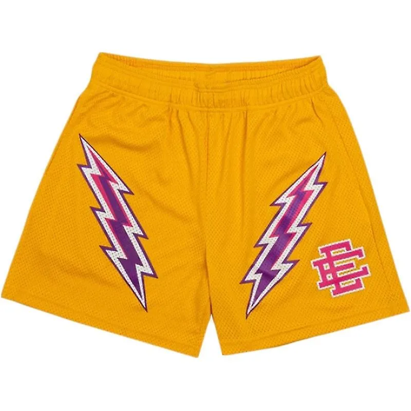 Moda Eric Emanuel EE Pantalones cortos de verano Gimnasio Hombres Deportes Correr Fitness Pantalones cortos de playa Entrenamien