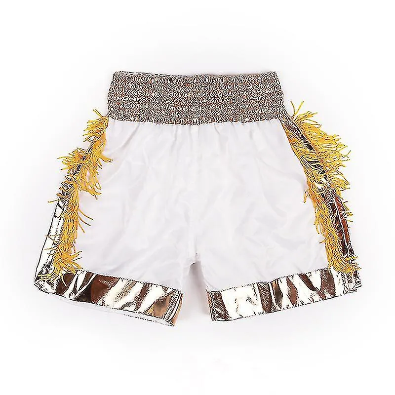 Muay Thai Shorts Borlas Boxing Shorts Mujeres Hombres Niños Satén Transpirable Kickboxing Pantalones de entrenamiento Mma Equipo