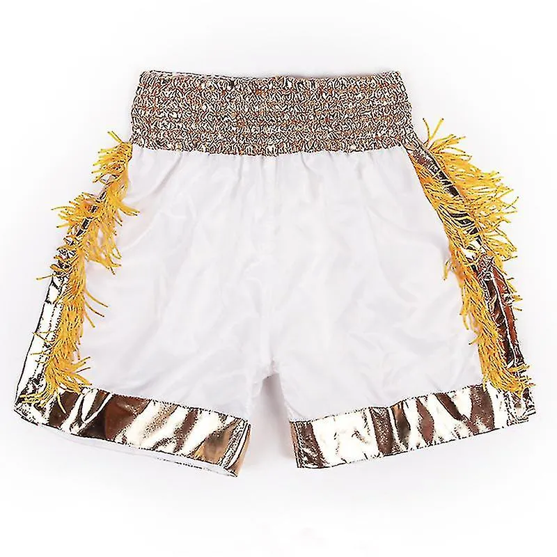 Muay Thai Shorts Borlas Boxing Shorts Mujeres Hombres Niños Satén Transpirable Kickboxing Pantalones de entrenamiento Mma Equipo