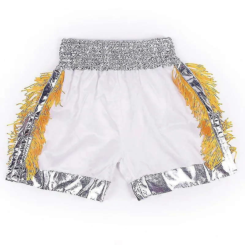 Muay Thai Shorts Borlas Boxing Shorts Mujeres Hombres Niños Satén Transpirable Kickboxing Pantalones de entrenamiento Mma Equipo