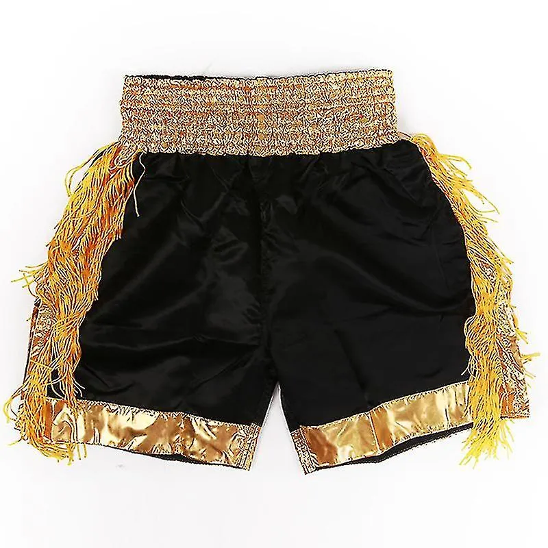 Muay Thai Shorts Borlas Boxing Shorts Mujeres Hombres Niños Satén Transpirable Kickboxing Pantalones de entrenamiento Mma Equipo